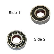 Superior Electric Replacement Ball Bearing - Seal/Open, ID 6 mm x OD 19 mmx W 6 mm, PK 2 SE 626-RS